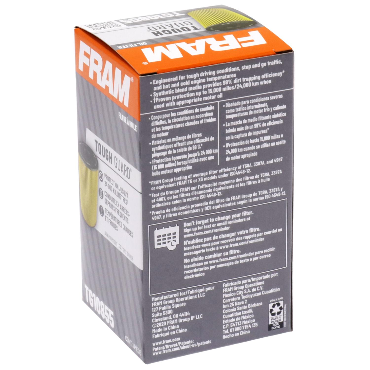 Fram TG10855 - Engine Oil Filter Fram TG10855 Engine Oil Filter product image 6 of 7