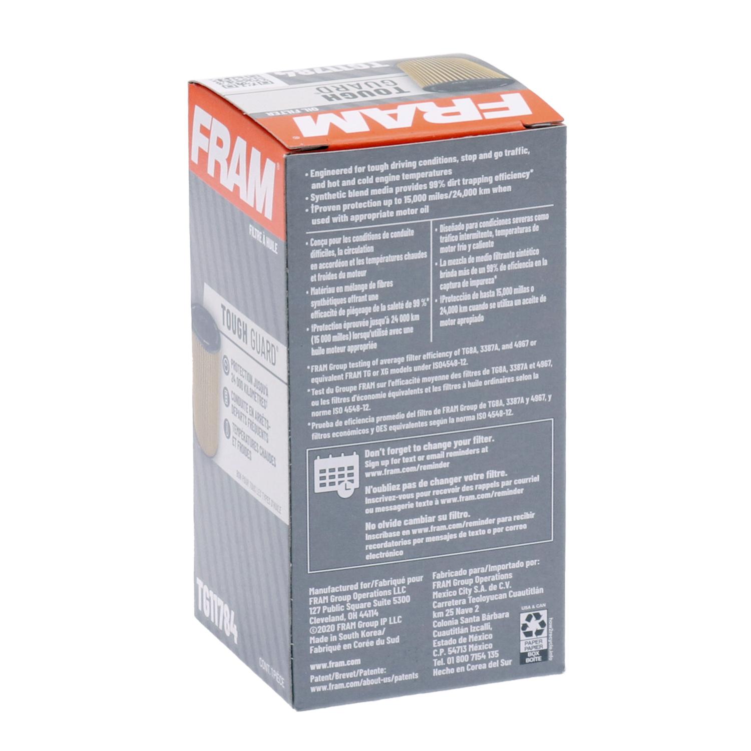 Fram TG11784 - Engine Oil Filter Fram TG11784 Engine Oil Filter product image 1 of 6