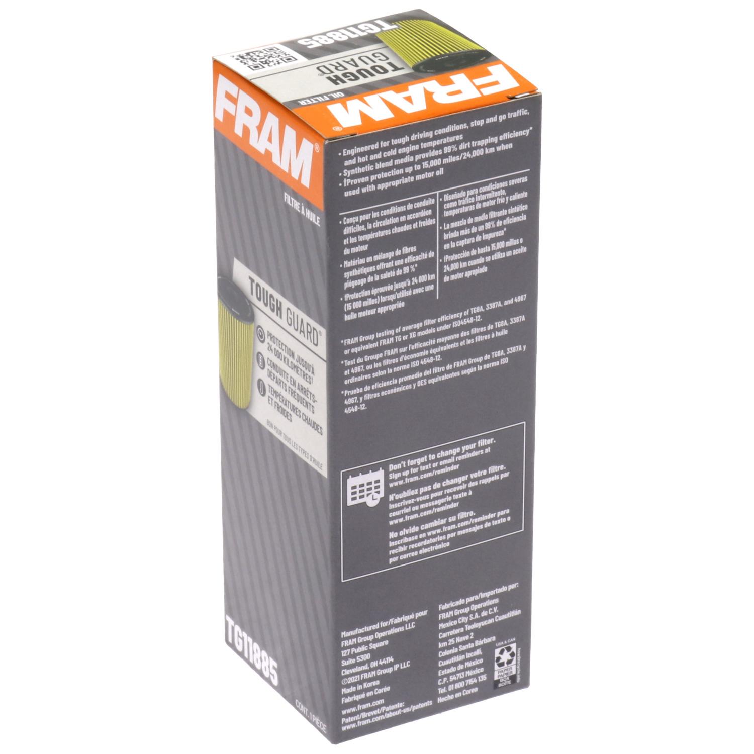 Fram TG11885 - Engine Oil Filter Fram TG11885 Engine Oil Filter product image 1 of 6