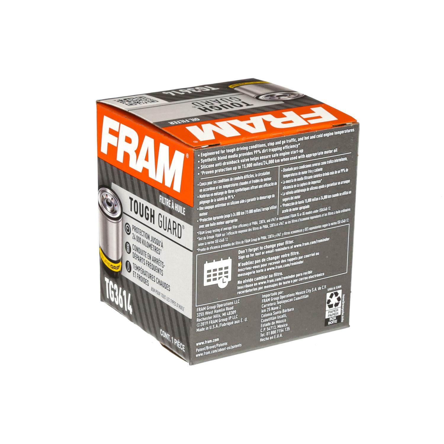 Fram TG3614 - Engine Oil Filter Fram TG3614 Engine Oil Filter product image 4 of 5