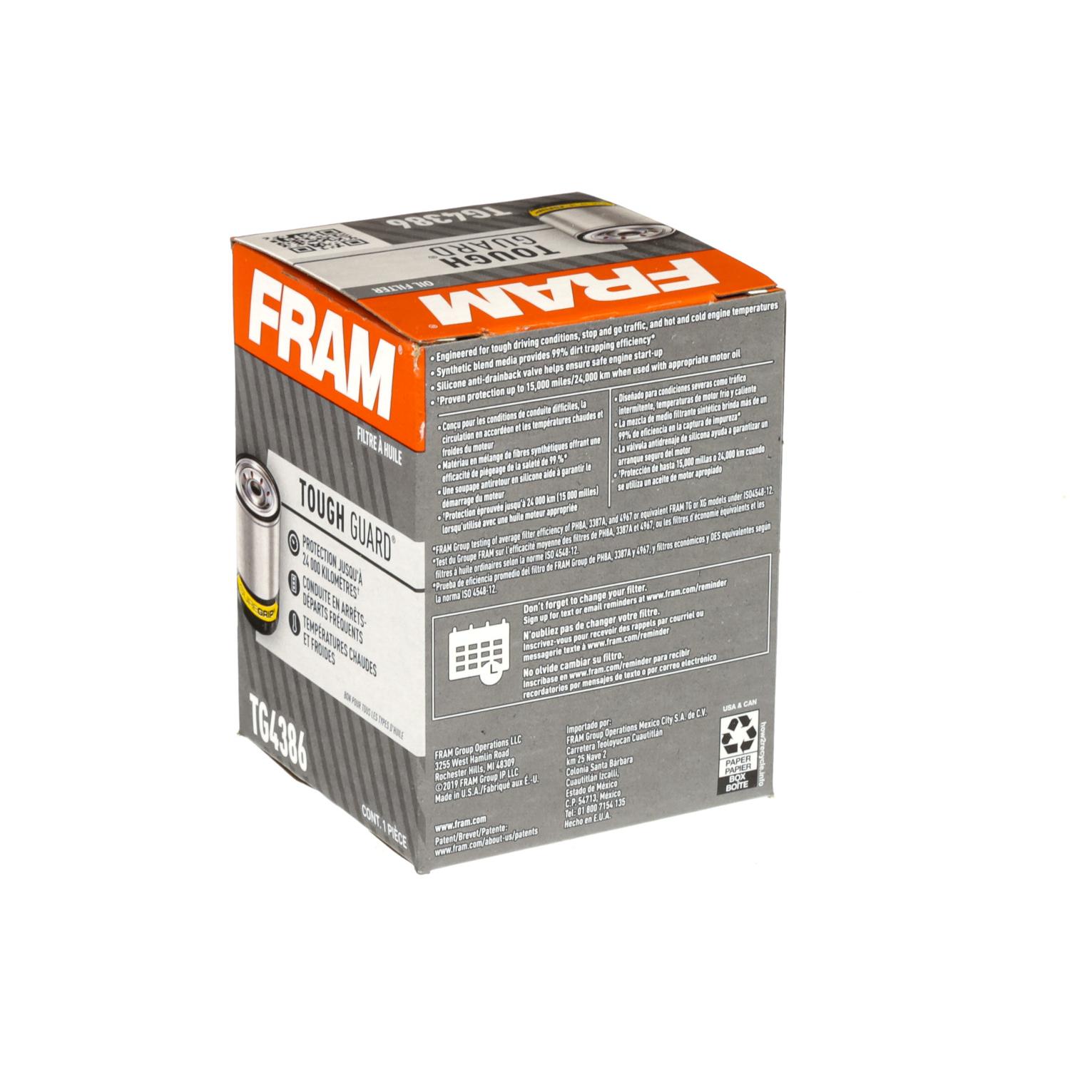 Fram TG4386 Engine Oil Filter product image 4 of 5