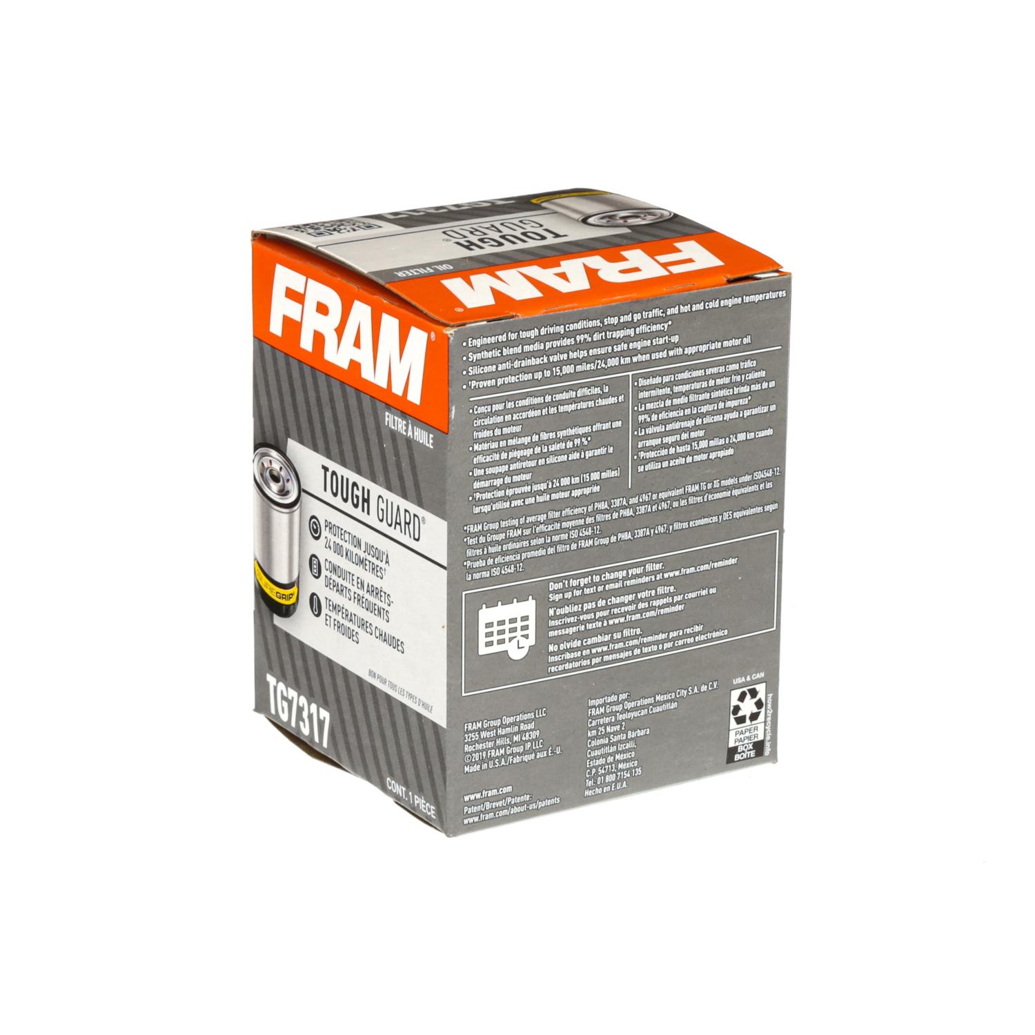 Fram TG7317 - Engine Oil Filter Fram TG7317 Engine Oil Filter product image 4 of 5
