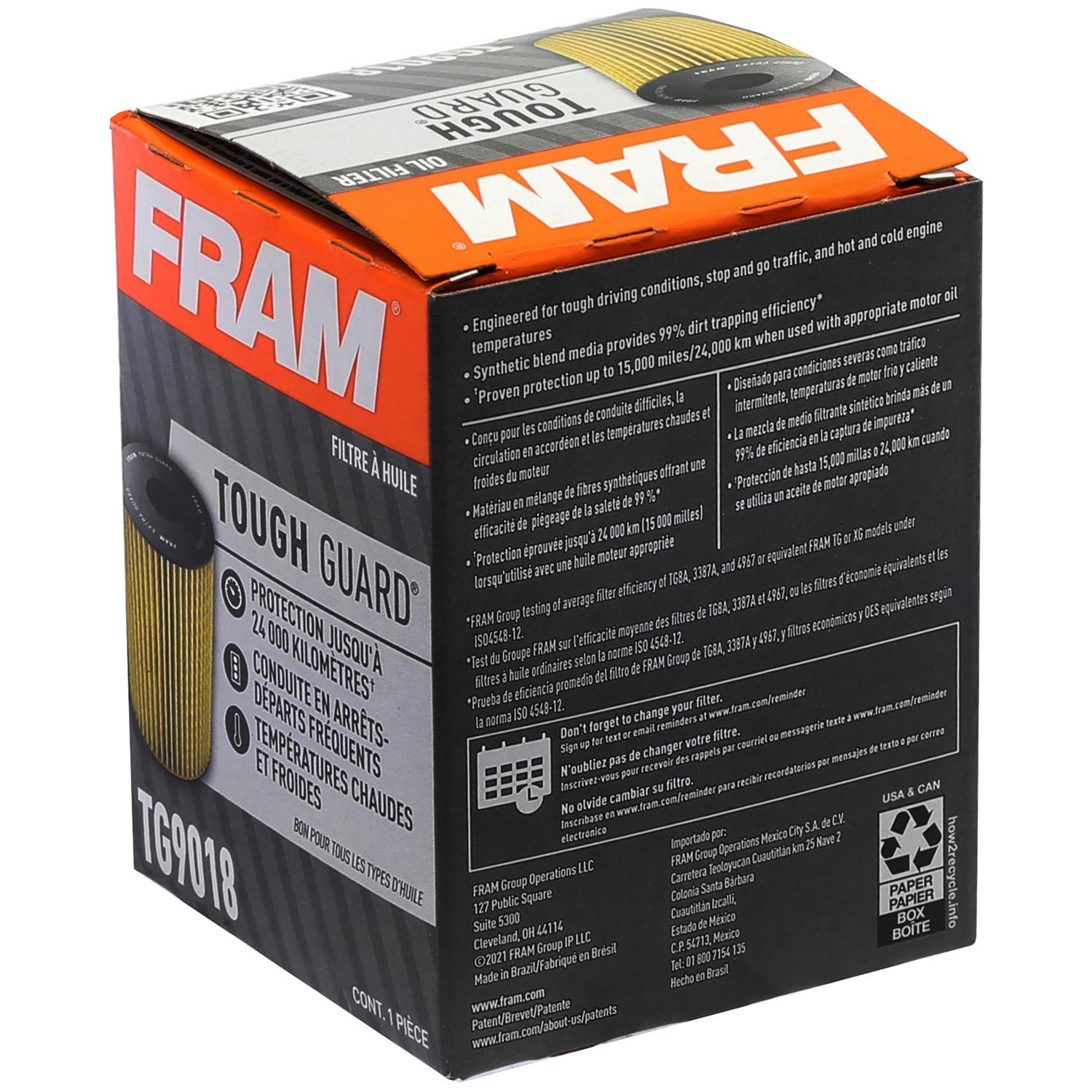 Fram TG9018 - Engine Oil Filter Fram TG9018 Engine Oil Filter product image 5 of 6