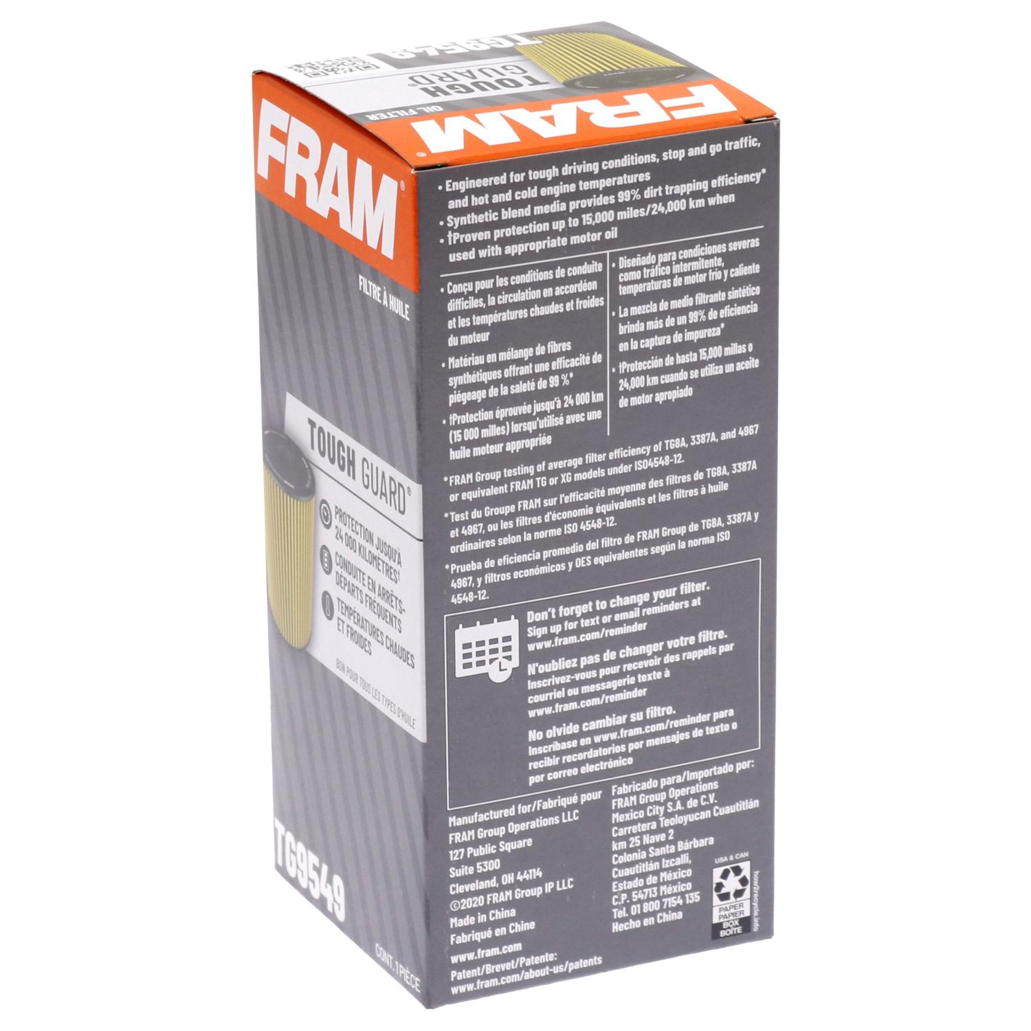 Fram TG9549 - Engine Oil Filter Fram TG9549 Engine Oil Filter product image 6 of 7