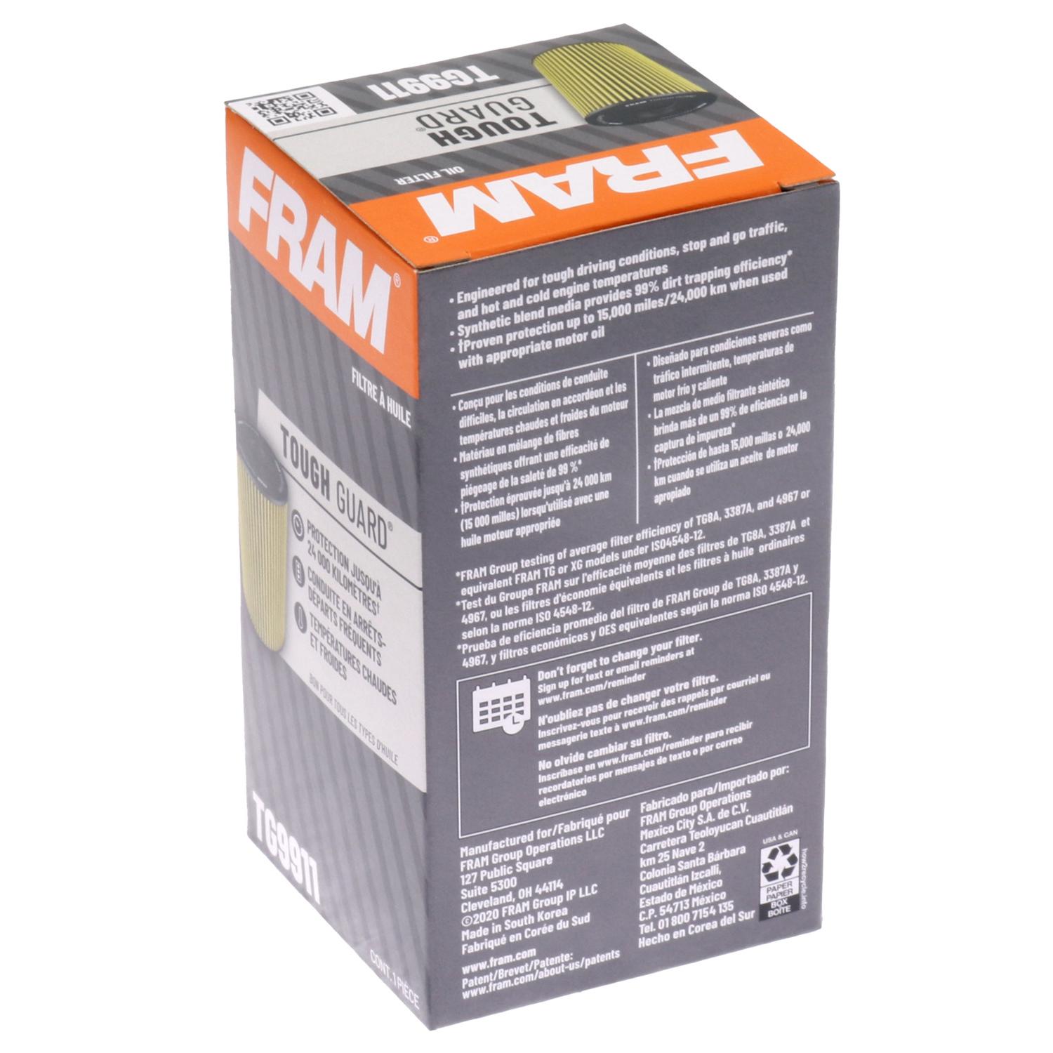 Fram TG9911 Engine Oil Filter product image 5 of 6