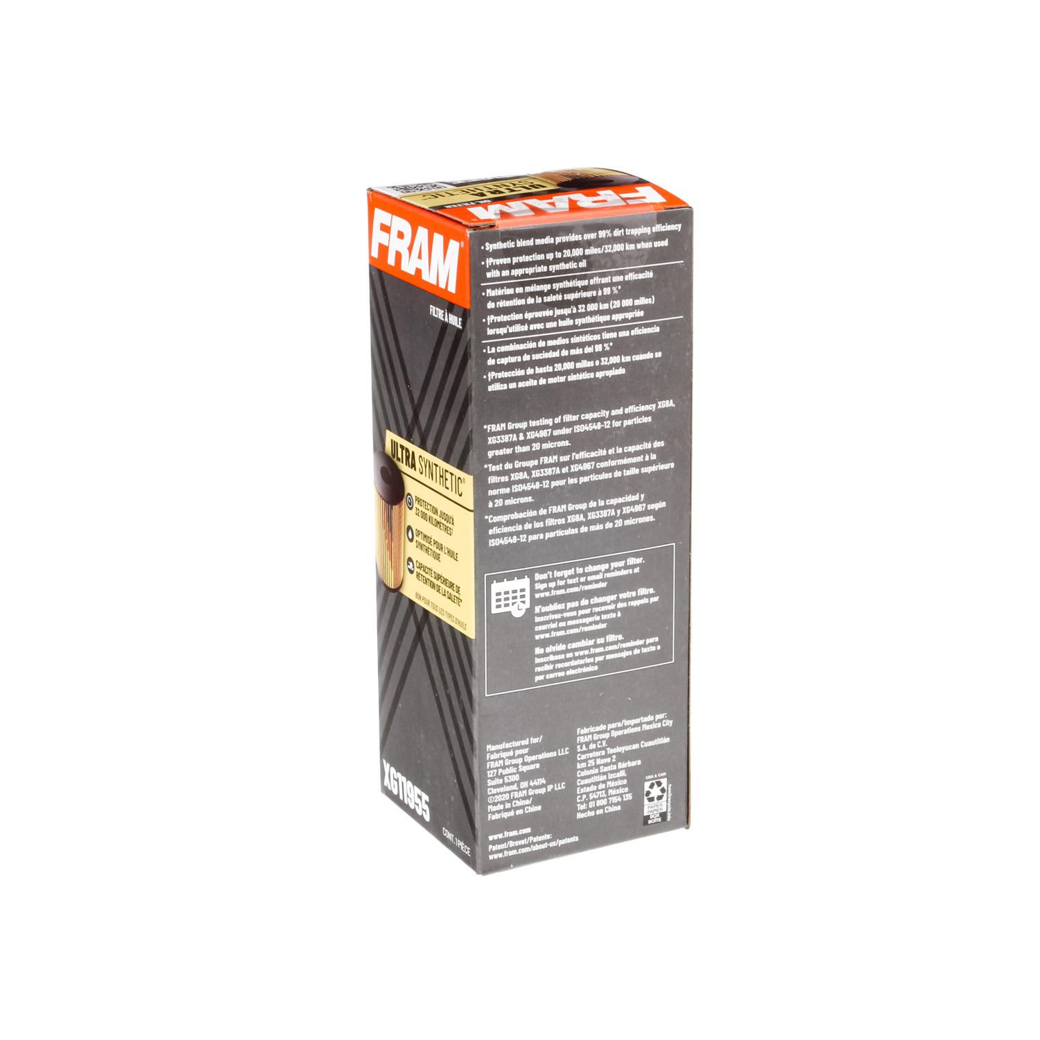 Fram XG11955 - Engine Oil Filter Fram XG11955 Engine Oil Filter product image 5 of 6