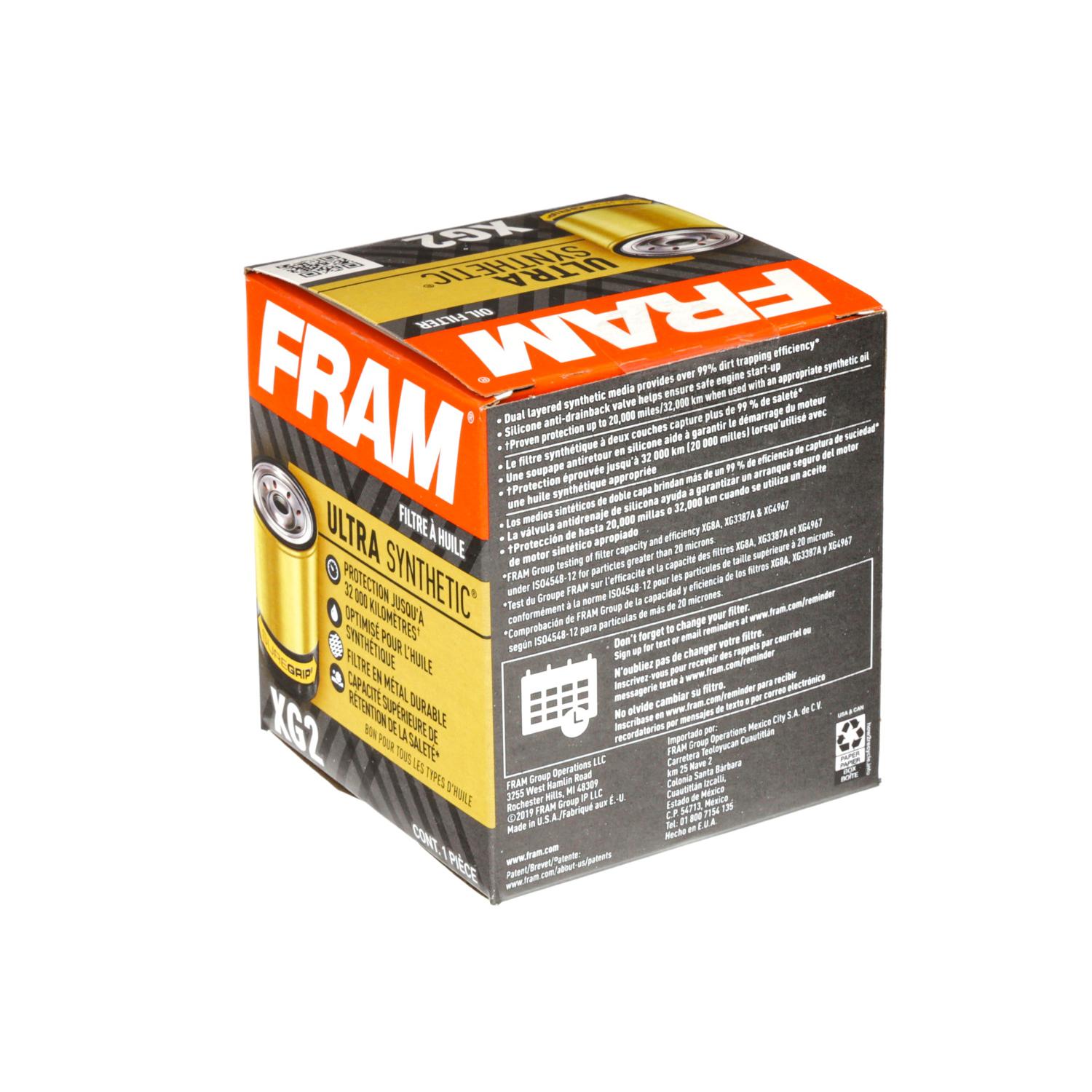 Fram XG2 - Engine Oil Filter Fram XG2 Engine Oil Filter product image 5 of 5