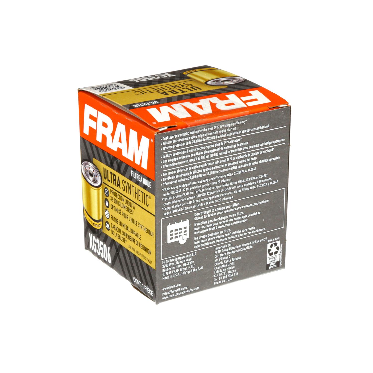 Fram XG3506 - Engine Oil Filter Fram XG3506 Engine Oil Filter product image 5 of 5