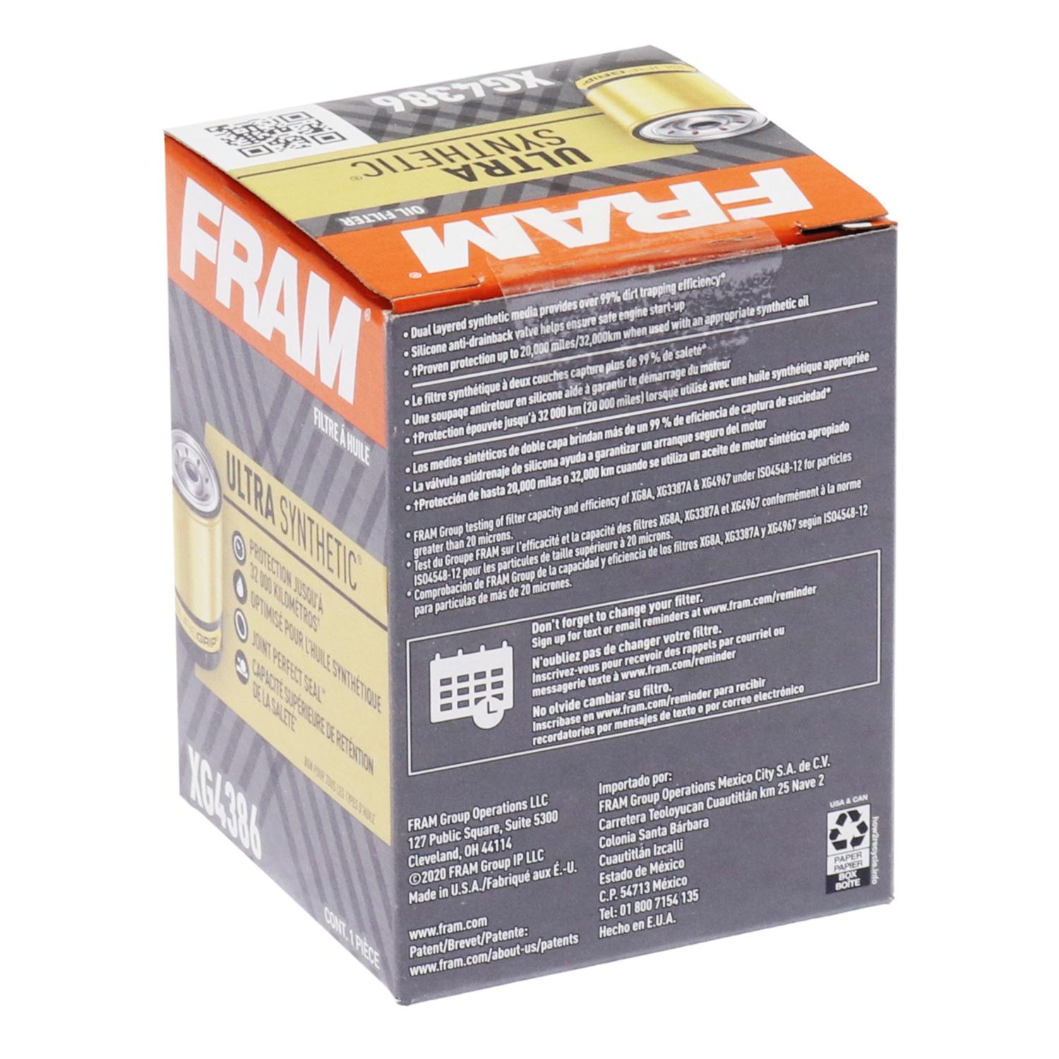 Fram XG4386 Engine Oil Filter product image 1 of 5