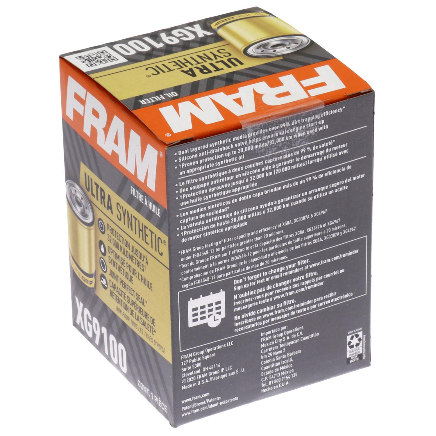 Fram XG9100 Engine Oil Filter product image 1 of 5
