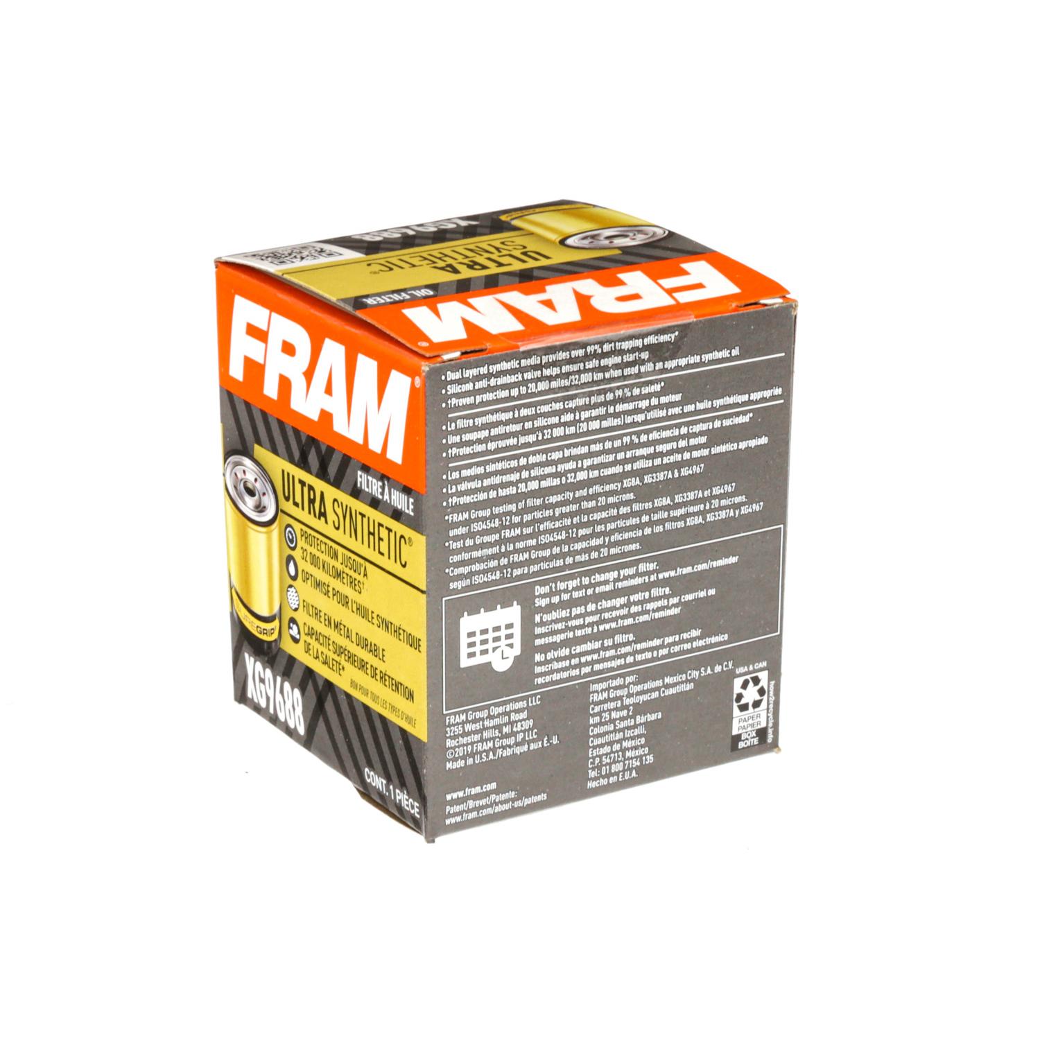 Fram XG9688 - Engine Oil Filter Fram XG9688 Engine Oil Filter product image 5 of 5