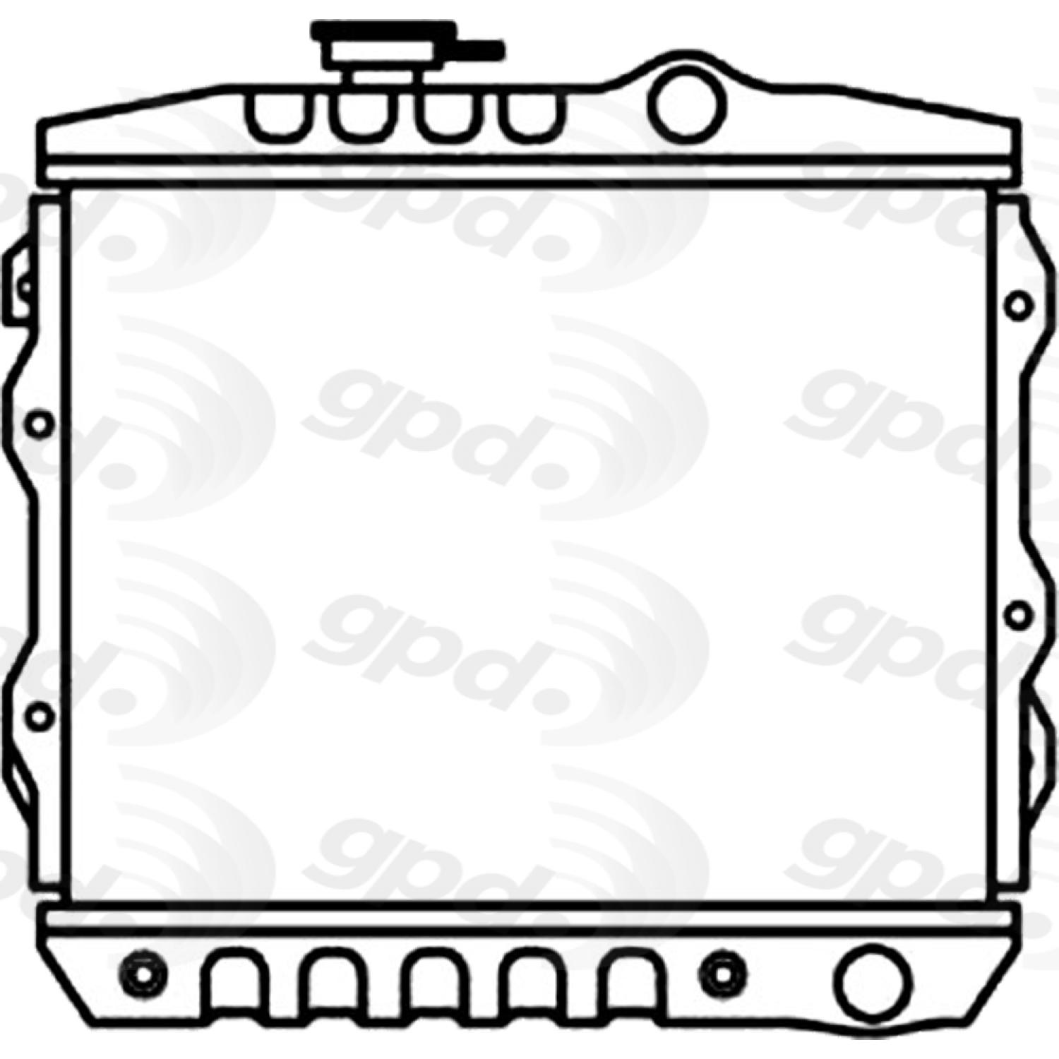 Global Parts Distributors 1243 Radiator product image 1 of 1