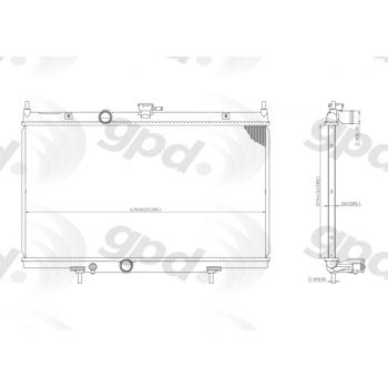 2010 Nissan Sentra Radiator Global Parts Distributors 13020C image 1 of 1