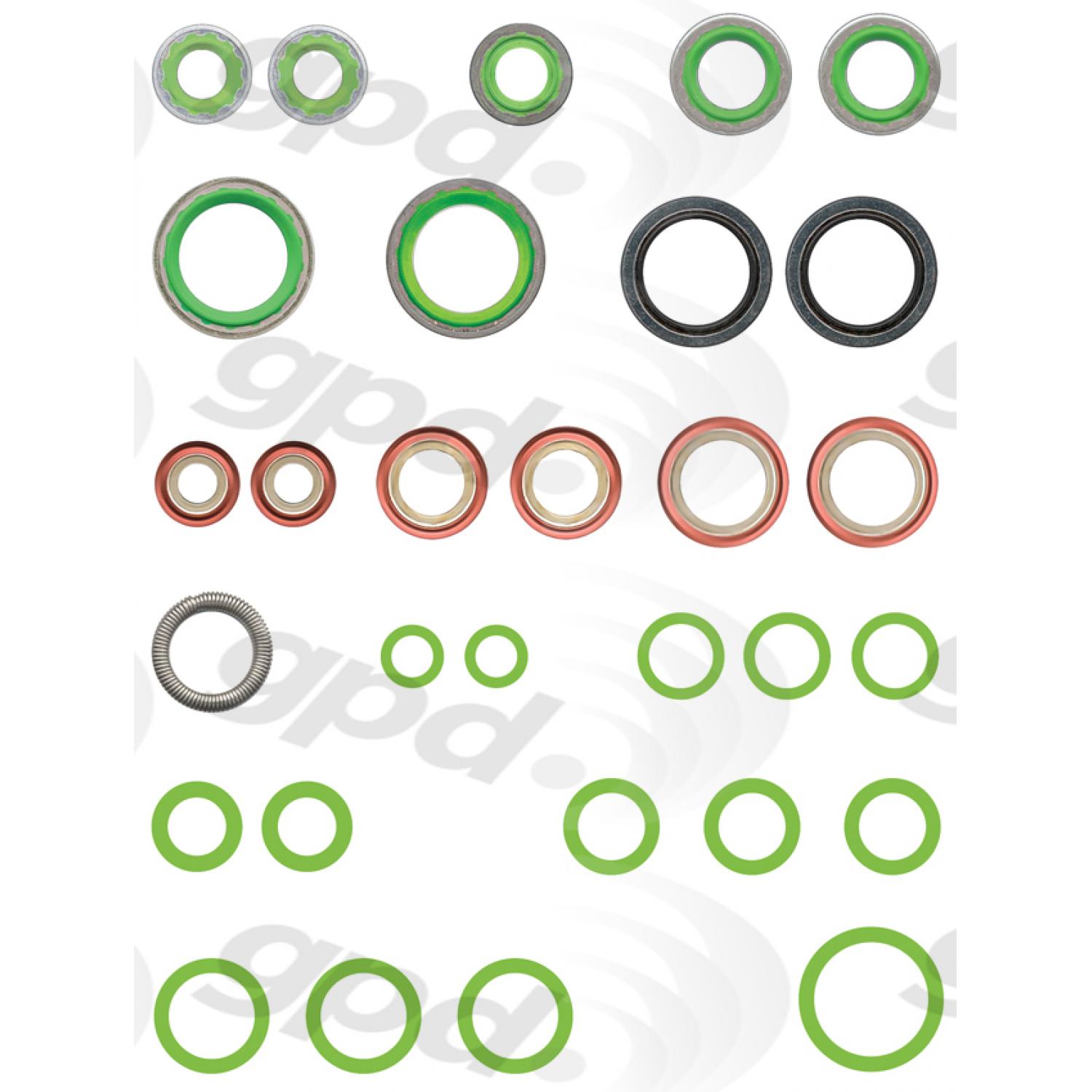 Global Parts Distributors 1321376 - A/C System O-Ring and Gasket Kit Global Parts Distributors 1321376 A/C System O-Ring and Gasket Kit product image 1 of 1