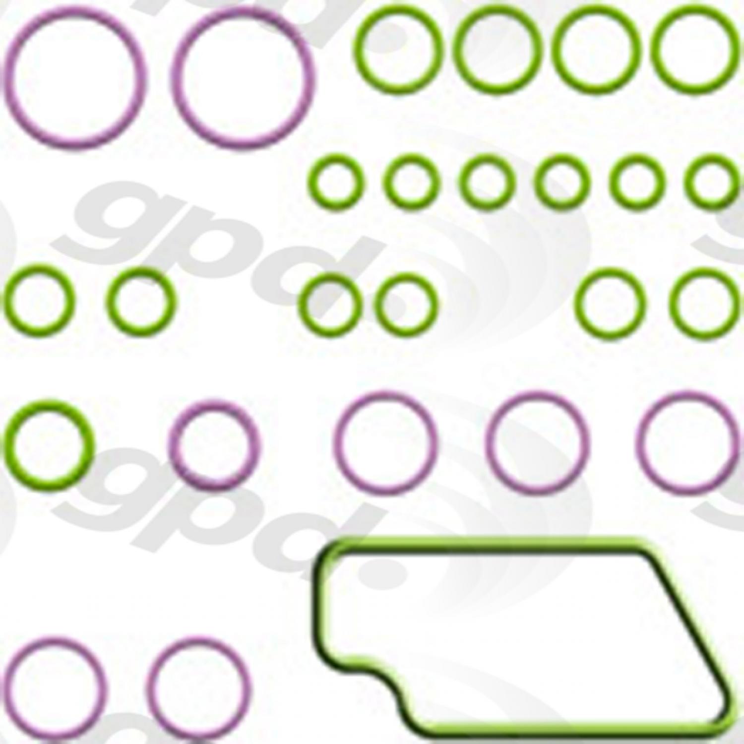 Global Parts Distributors 1321406 A/C System O-Ring and Gasket Kit product image 1 of 1