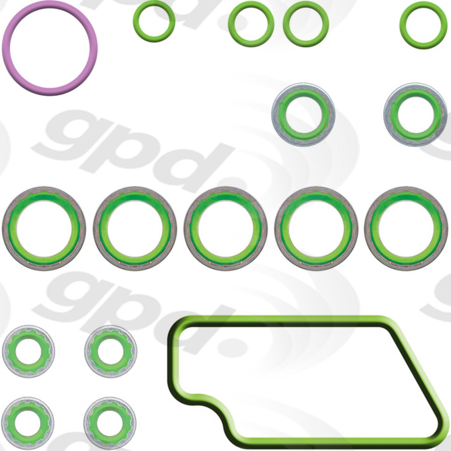 Global Parts Distributors 1321412 - A/C System O-Ring and Gasket Kit Global Parts Distributors 1321412 A/C System O-Ring and Gasket Kit product image 1 of 1