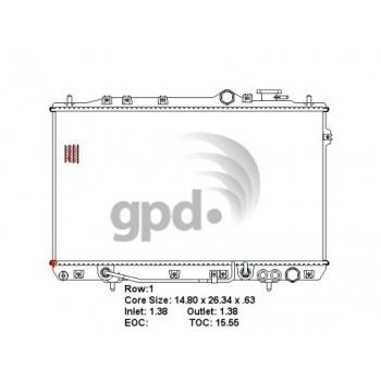 Global Parts Distributors 1399 Radiator product image 1 of 1