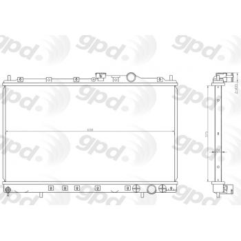 Global Parts Distributors 1402 - Radiator Global Parts Distributors 1402 Radiator product image 1 of 1