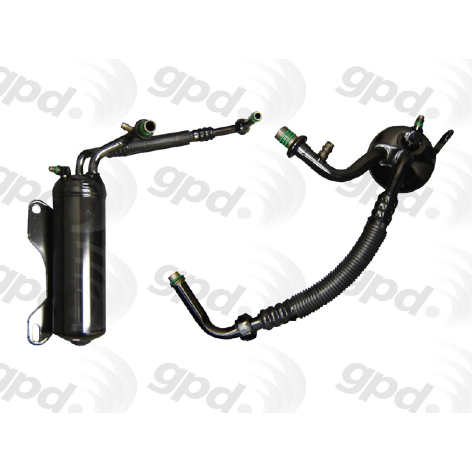 Global Parts Distributors 1411886 - A/C Accumulator with Hose Assembly Global Parts Distributors 1411886 A/C Accumulator with Hose Assembly product image 1 of 1