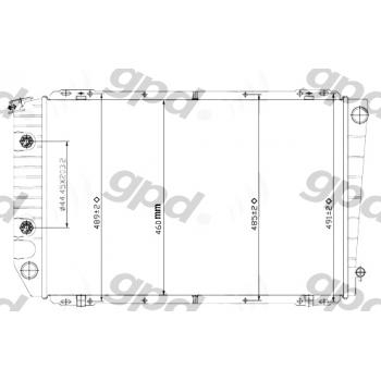 Global Parts Distributors 1478 - Radiator Global Parts Distributors 1478 Radiator product image 1 of 1