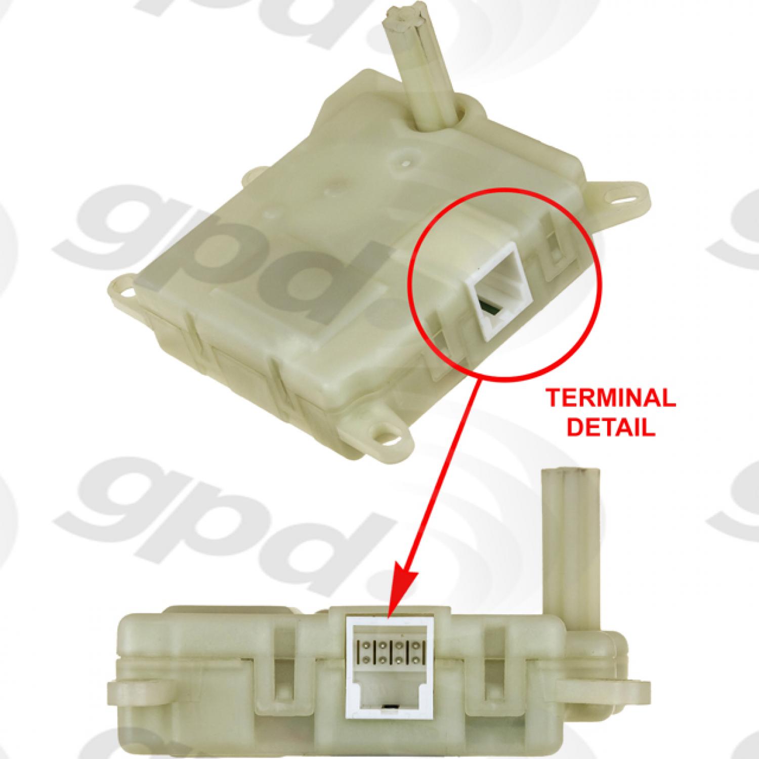Global Parts Distributors 1711898 - HVAC Heater Blend Door Actuator Global Parts Distributors 1711898 HVAC Heater Blend Door Actuator product image 1 of 2