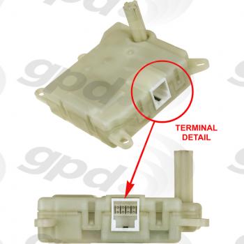 2001 Ford F-150 HVAC Heater Blend Door Actuator Global Parts Distributors 1711898 image 1 of 2