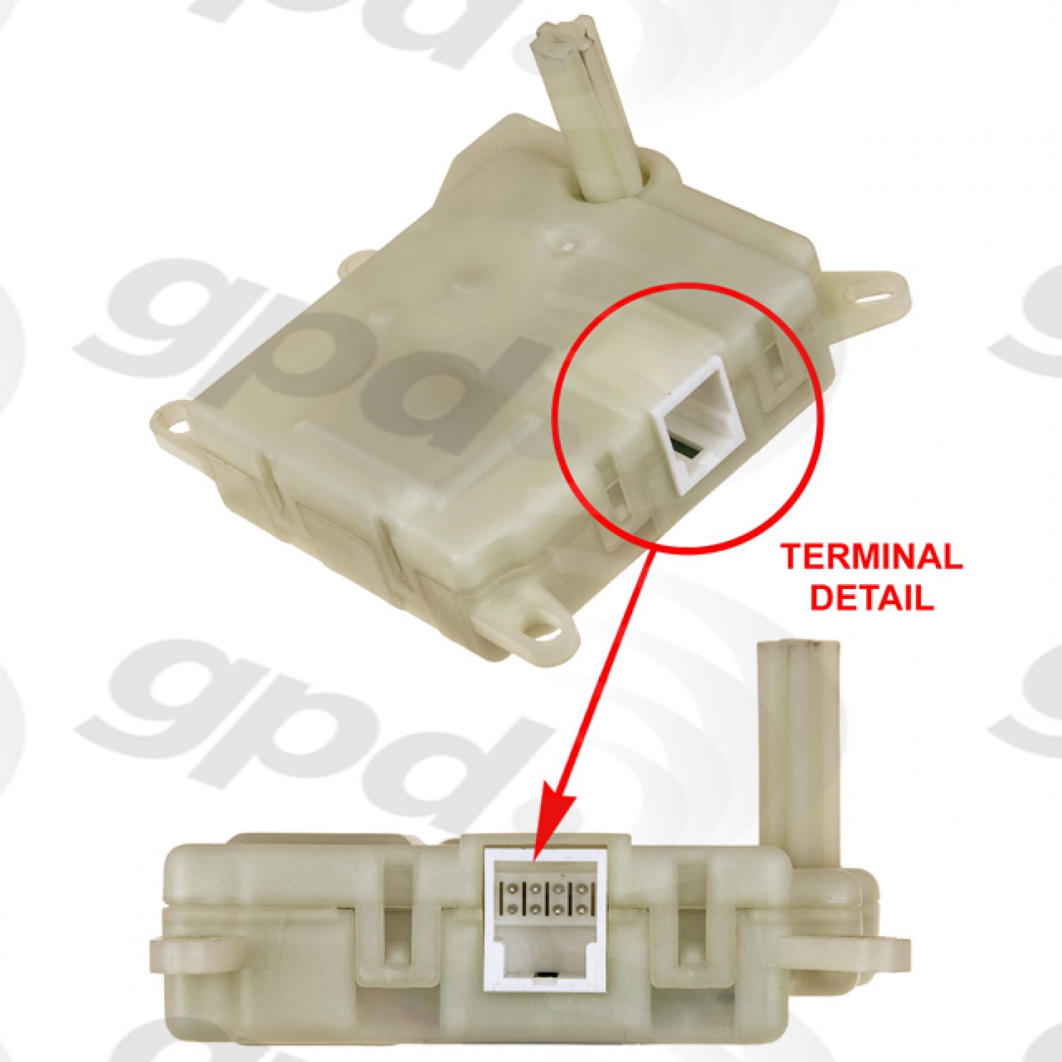 Global Parts Distributors 1711907 - HVAC Heater Blend Door Actuator Global Parts Distributors 1711907 HVAC Heater Blend Door Actuator product image 1 of 1