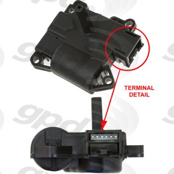 2010 Lincoln Town Car HVAC Heater Blend Door Actuator Global Parts Distributors 1711914 image 1 of 1