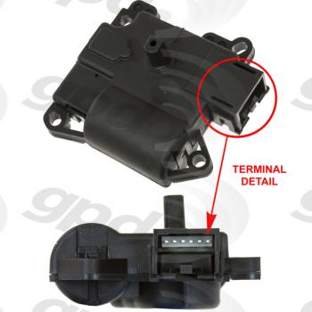 2010 Lincoln Town Car HVAC Heater Blend Door Actuator Main Global Parts Distributors 1712269 image 1 of 1