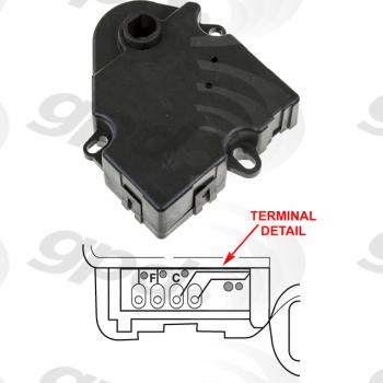 1998 Jeep Grand Cherokee HVAC Heater Blend Door Actuator Global Parts Distributors 1712276 image 1 of 1