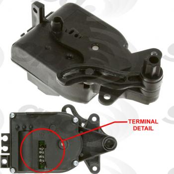 2006 Audi TT HVAC Recirculation Door Actuator Global Parts Distributors 1712279 image 1 of 1