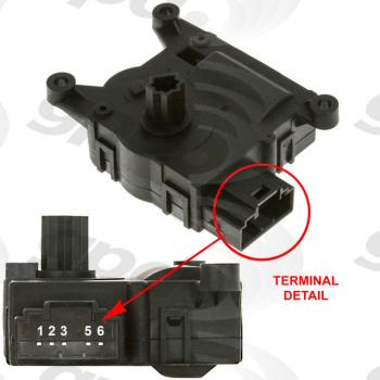 2008 Ford Focus HVAC Mode Door Actuator Global Parts Distributors 1712288 image 1 of 1
