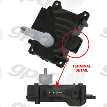2008 Pontiac G8 HVAC Mode Door Actuator Global Parts Distributors 1712289 image 1 of 1