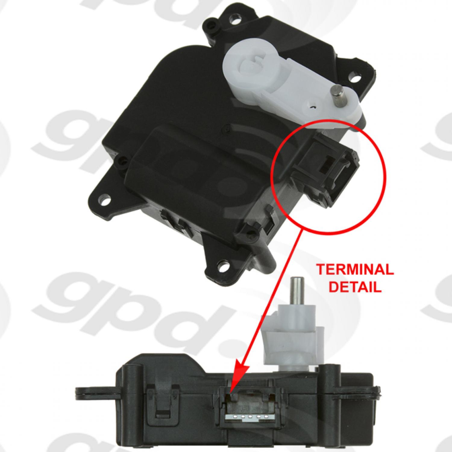 Global Parts Distributors 1712290 - HVAC Heater Blend Door Actuator Global Parts Distributors 1712290 HVAC Heater Blend Door Actuator product image 1 of 1