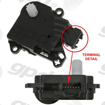 2010 Ford Flex HVAC Heater Blend Door Actuator Auxiliary Global Parts Distributors 1712291 image 1 of 1