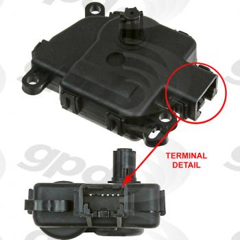 2009 Ford Taurus X HVAC Heater Blend Door Actuator Auxiliary Global Parts Distributors 1712302 image 1 of 1