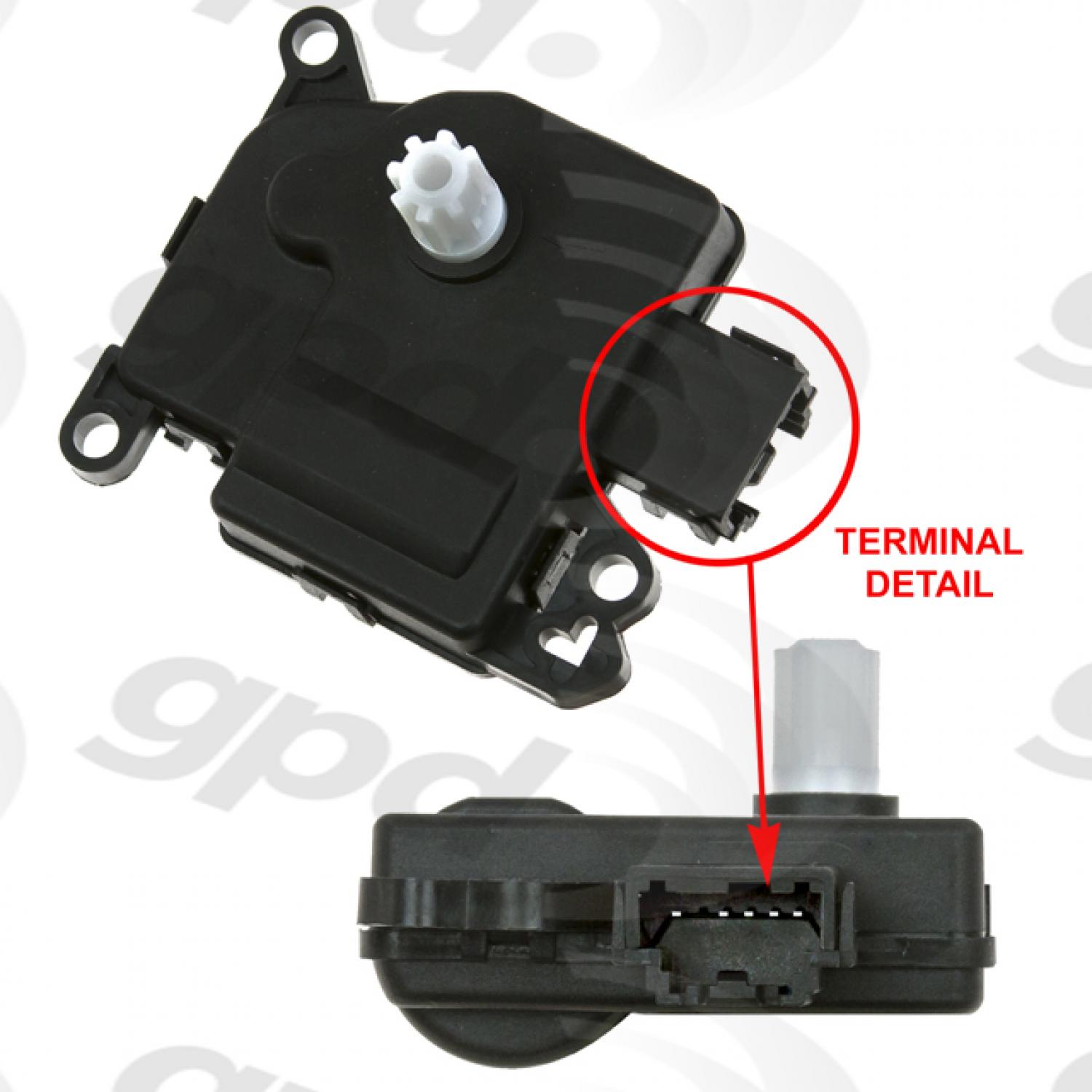 Global Parts Distributors 1712305 - HVAC Heater Blend Door Actuator Global Parts Distributors 1712305 HVAC Heater Blend Door Actuator product image 1 of 1