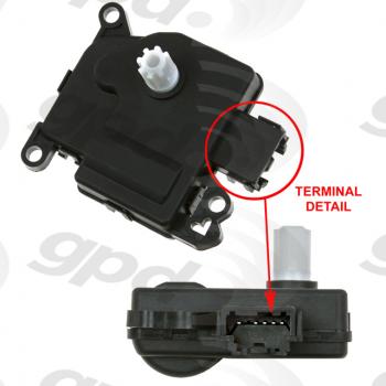 2008 Lincoln Navigator HVAC Heater Blend Door Actuator Main Global Parts Distributors 1712305 image 1 of 1