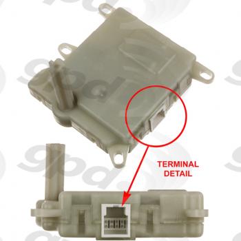 2014 Lincoln Navigator HVAC Heater Blend Door Actuator Auxiliary Global Parts Distributors 1712306 image 1 of 1