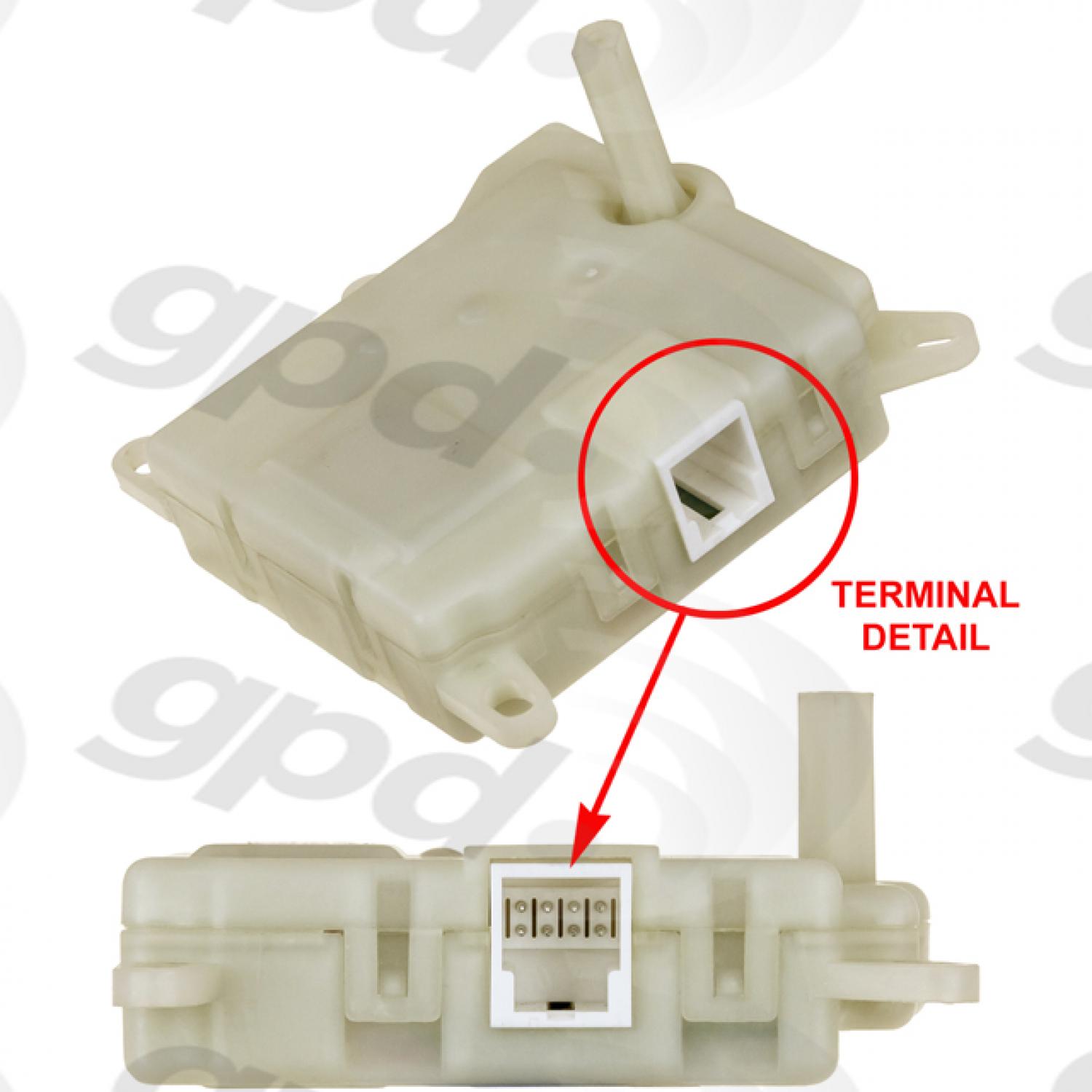 Global Parts Distributors 1712312 - HVAC Heater Blend Door Actuator Global Parts Distributors 1712312 HVAC Heater Blend Door Actuator product image 1 of 1