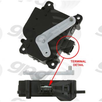 2009 Cadillac DTS HVAC Heater Blend Door Actuator Right Main Global Parts Distributors 1712319 image 1 of 1