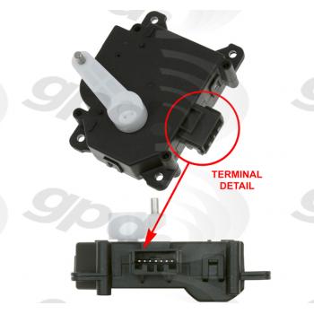2005 Cadillac SRX HVAC Heater Blend Door Actuator Global Parts Distributors 1712322 image 1 of 1