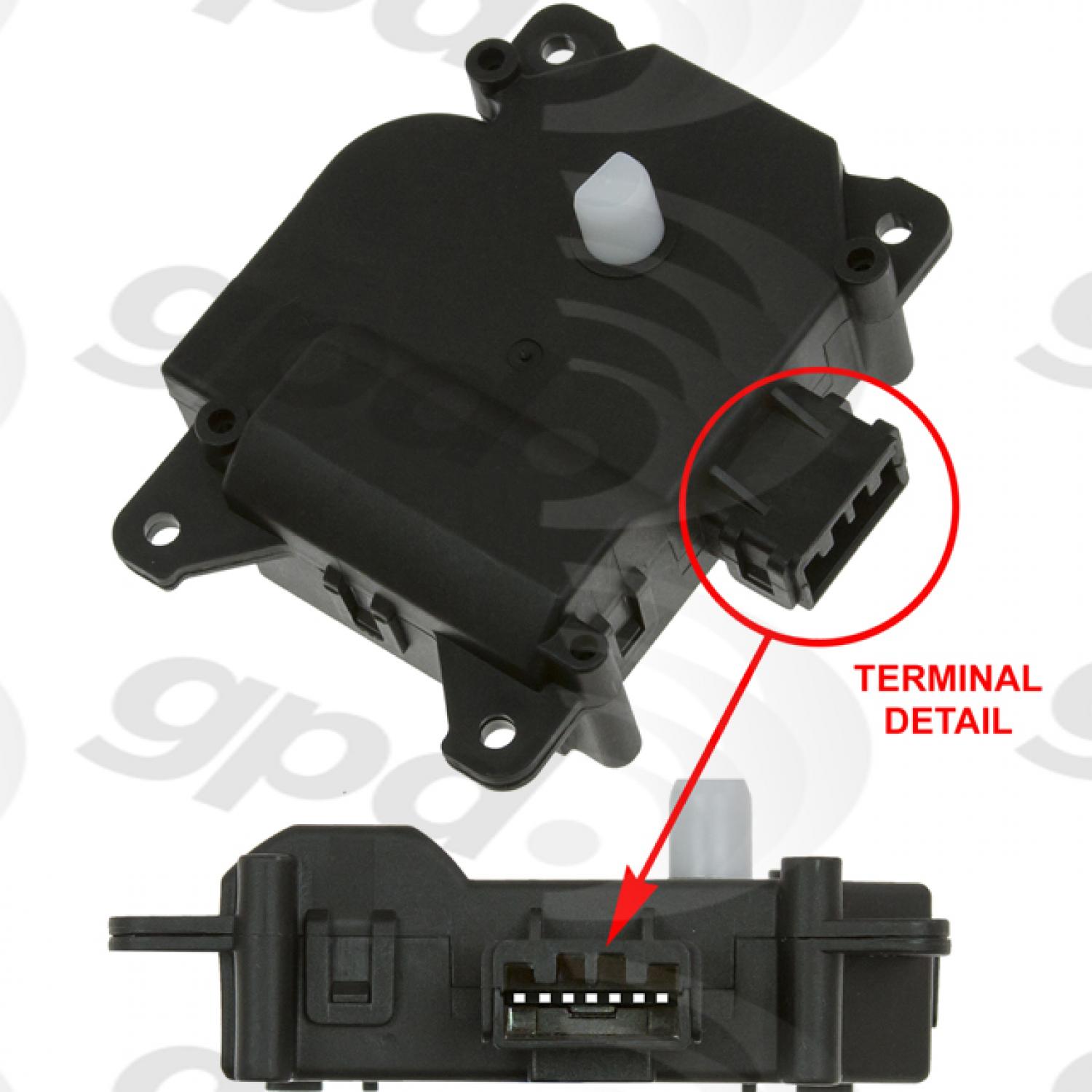 Global Parts Distributors 1712323 HVAC Recirculation Door Actuator product image 1 of 1