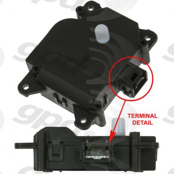 2009 Cadillac DTS HVAC Mode Door Actuator Global Parts Distributors 1712327 image 1 of 1
