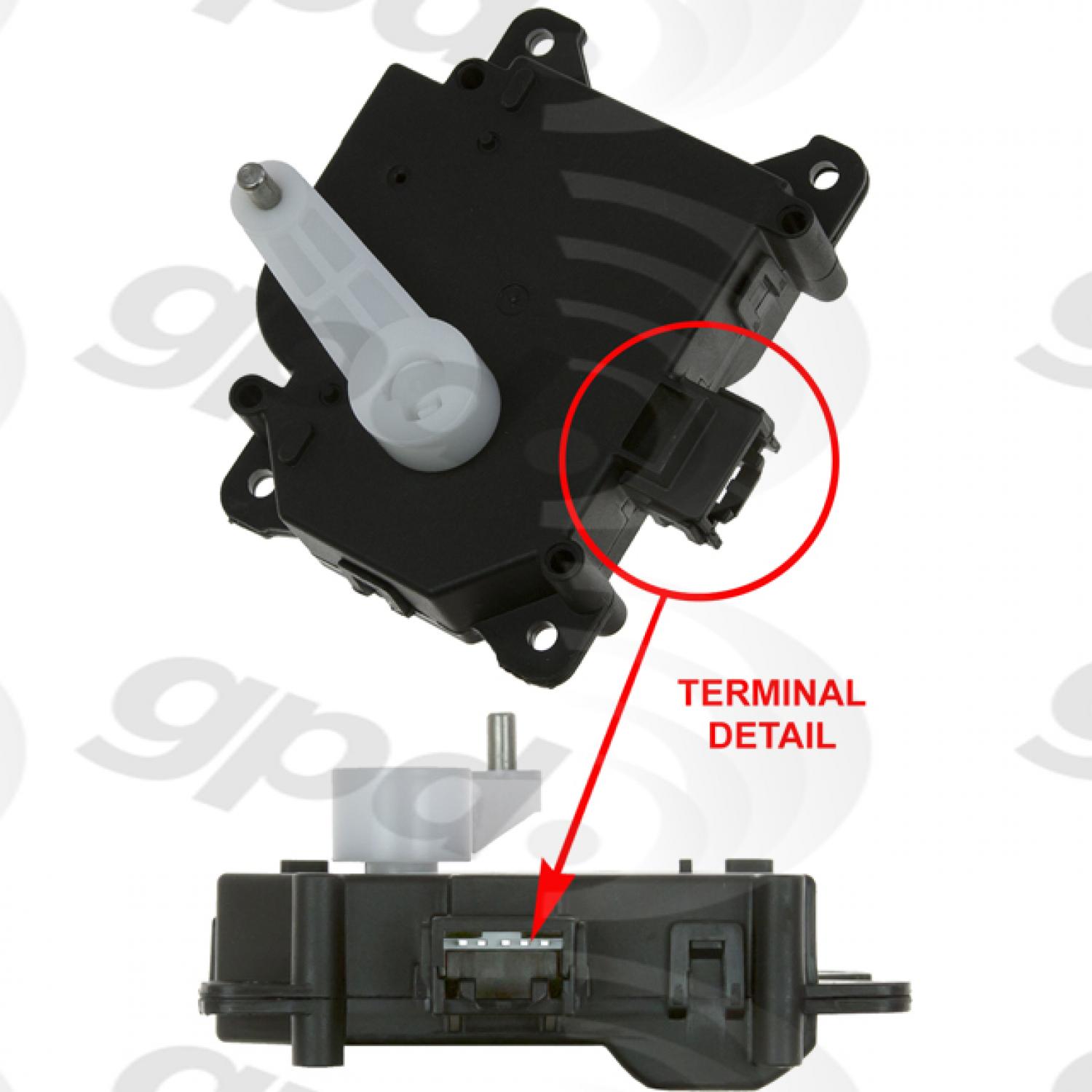 Global Parts Distributors 1712328 - HVAC Heater Blend Door Actuator Global Parts Distributors 1712328 HVAC Heater Blend Door Actuator product image 1 of 1