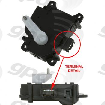 2008 Cadillac SRX HVAC Heater Blend Door Actuator Global Parts Distributors 1712328 image 1 of 1