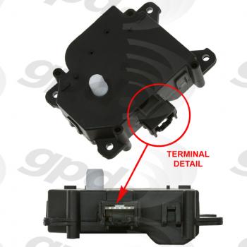 2008 Cadillac STS HVAC Heater Blend Door Actuator Auxiliary Global Parts Distributors 1712329 image 1 of 1