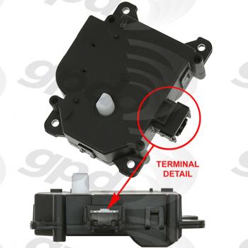 2012 Toyota Matrix HVAC Recirculation Door Actuator Global Parts Distributors 1712330 image 1 of 1