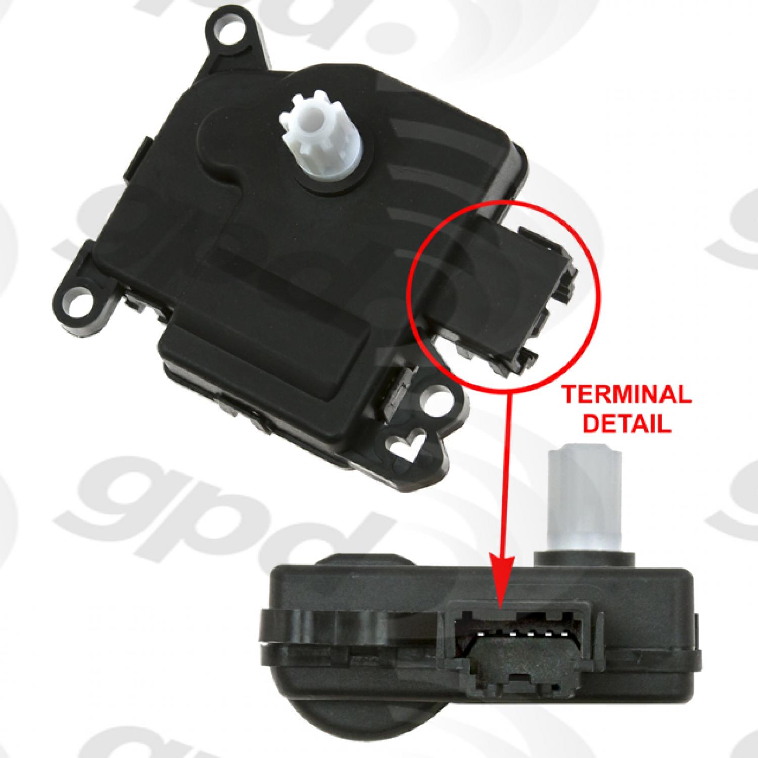 Global Parts Distributors 1712333 - HVAC Heater Blend Door Actuator Global Parts Distributors 1712333 HVAC Heater Blend Door Actuator product image 1 of 1