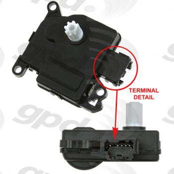 2014 Dodge Durango HVAC Heater Blend Door Actuator Global Parts Distributors 1712333 image 1 of 1